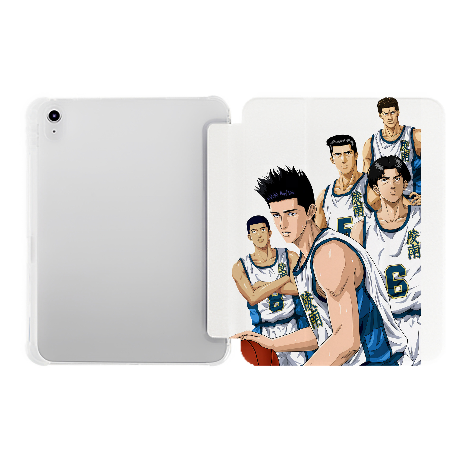 （画像用） SLAM DUNK／スラムダンク IPad ケース ペン収納付き 三つ折りスタンド PUレザー×シリコン 対応機種9.5/10.5/10.9インチ